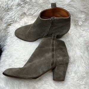 Madewell Suede Ankle Boots Size 9